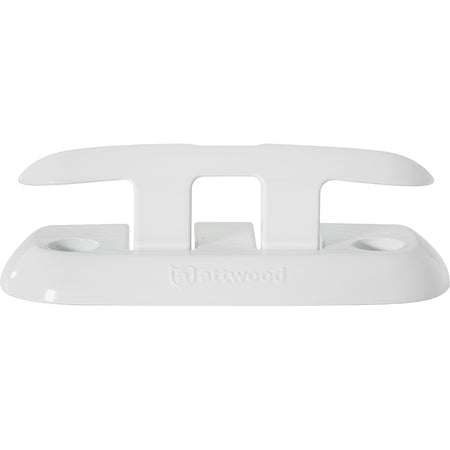 Attwood Marine Fold-Down Dock Cleat, Aluminum, White Finish — Quality Boat Parts