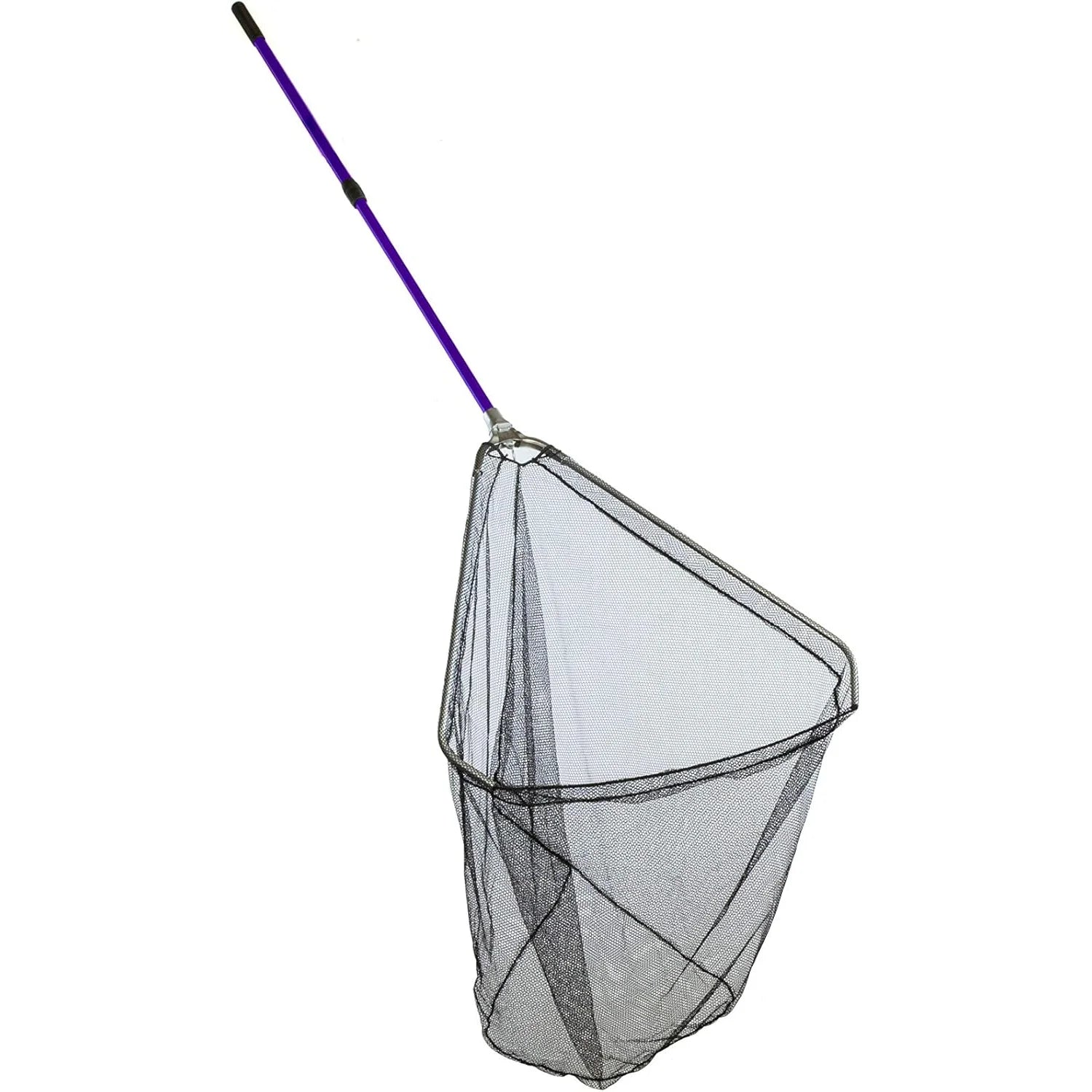 Attwood Marine Fold-N-Stow Fishing Net, Knot-Free Netting, Flip-Handle Lock — Quality Boat Parts