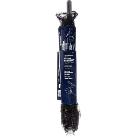 Attwood Marine Fold-N-Stow Fishing Net, Knot-Free Netting, Flip-Handle Lock — Quality Boat Parts