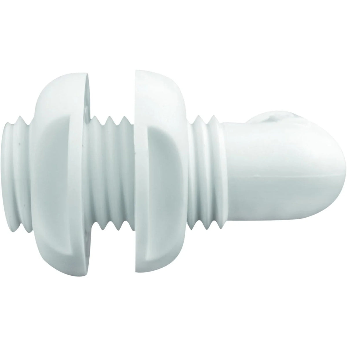 Attwood Marine 90 Degree Thru-Hull Connector, White Polypropylene, Above-Waterline — Quality Boat Parts