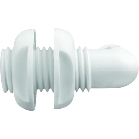 Attwood Marine 90 Degree Thru-Hull Connector, White Polypropylene, Above-Waterline — Quality Boat Parts
