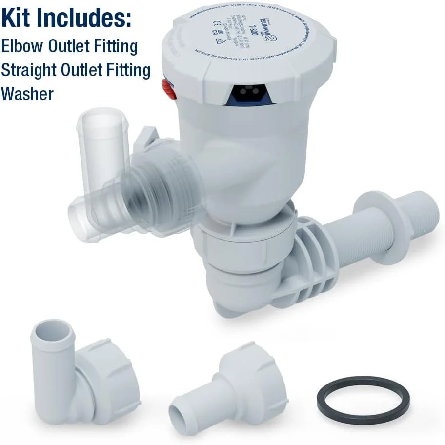 Attwood Marine Tsunami Mk2 T800 Aerator Pump, 12V, 800 GPH, IP68 — Quality Boat Parts