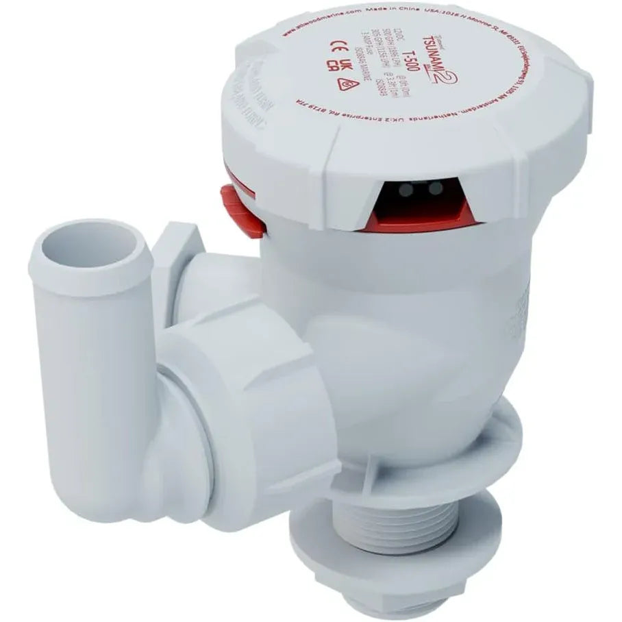 Attwood Marine Tsunami Mk2 T500 Livewell Aerator Pump, 12V, 500 GPH — Quality Boat Parts