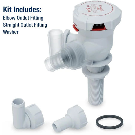 Attwood Marine Tsunami Mk2 T500 Livewell Aerator Pump, 12V, 500 GPH — Quality Boat Parts