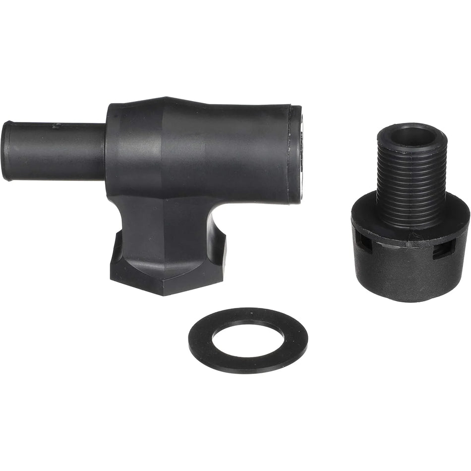 Attwood Marine 90-Degree P-Trap Fuel Tank Vent, 5/8 in ID Hose, 3/4 in Install Hole, 9/16 in Max Hull Thickness, ABYC — Quality Boat Parts