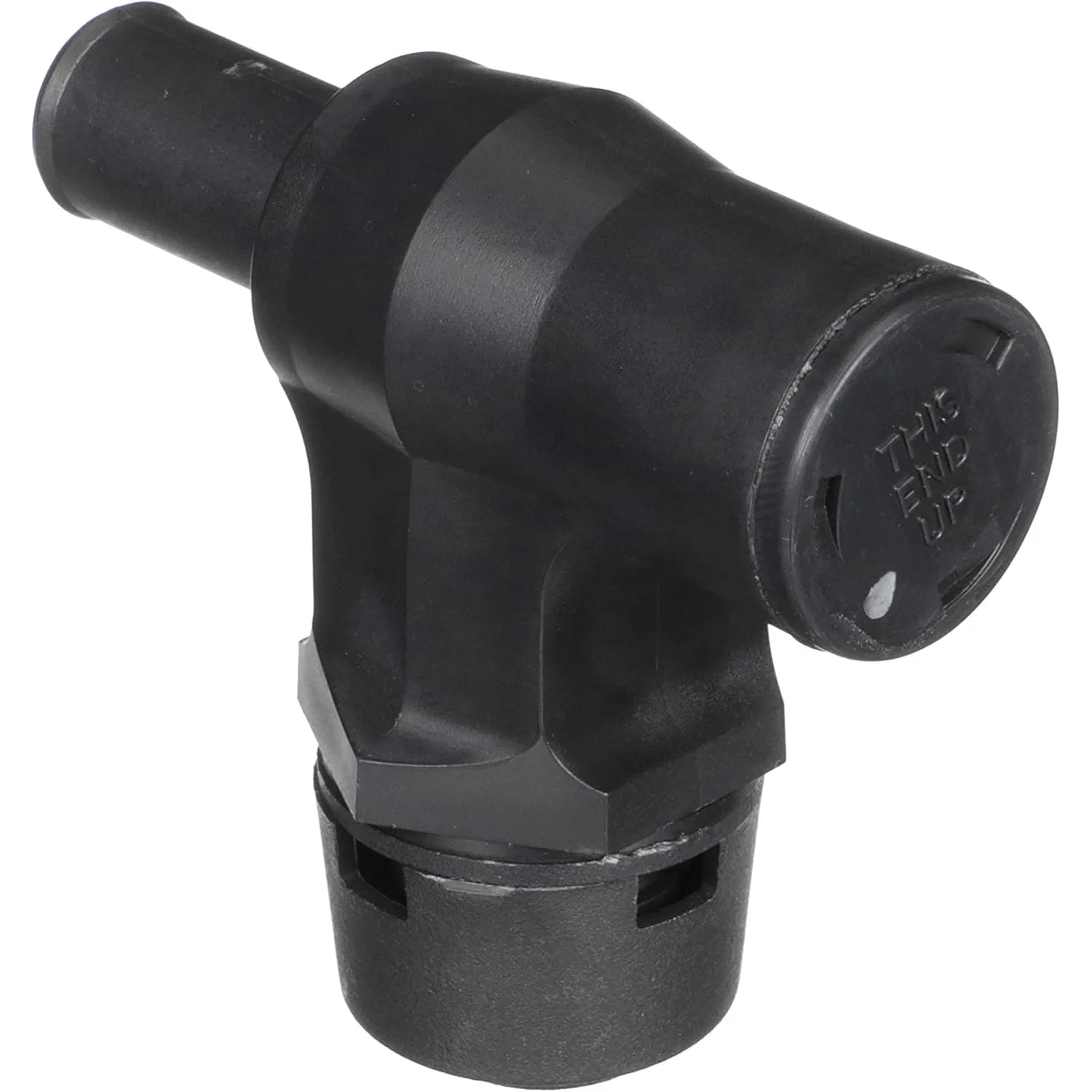 Attwood Marine 90-Degree P-Trap Fuel Tank Vent, 5/8 in ID Hose, 3/4 in Install Hole, 9/16 in Max Hull Thickness, ABYC — Quality Boat Parts