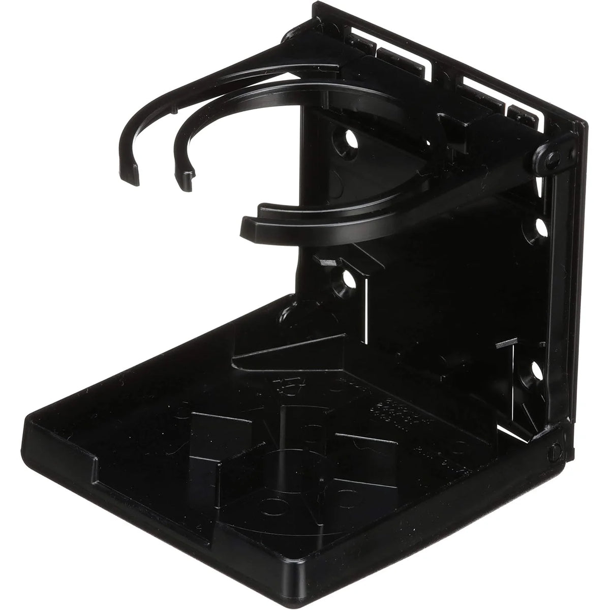 Attwood Marine Fold-Up Drink Holder, Dual Ring, Polycarbonate, 7/8 in Closed Depth — Quality Boat Parts