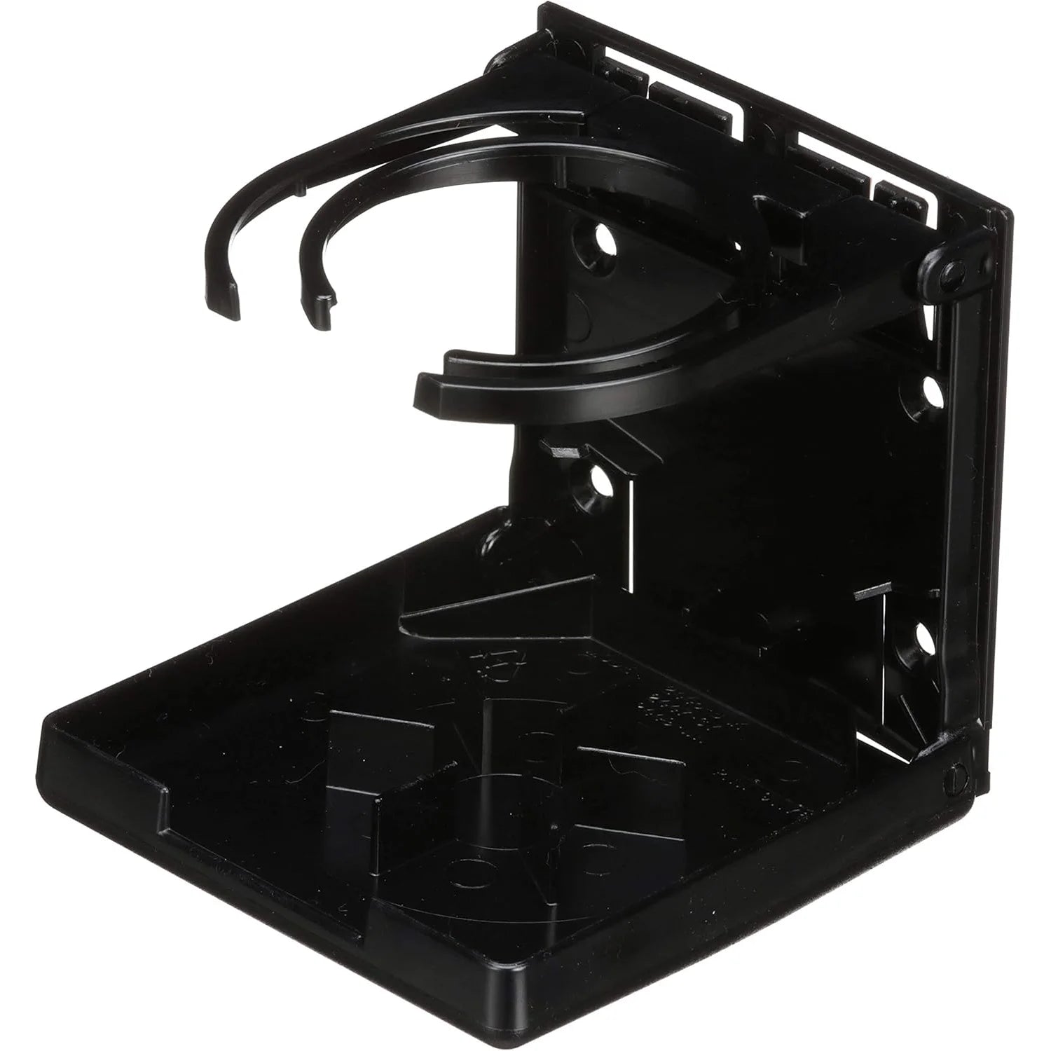 Attwood Marine Fold-Up Drink Holder, Dual Ring, Polycarbonate, 7/8 in Closed Depth — Quality Boat Parts