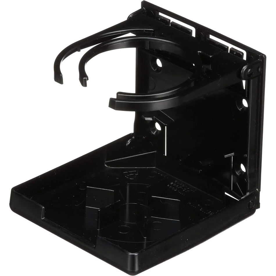 Attwood Marine Fold-Up Drink Holder, Dual Ring, Polycarbonate, 7/8 in Closed Depth — Quality Boat Parts