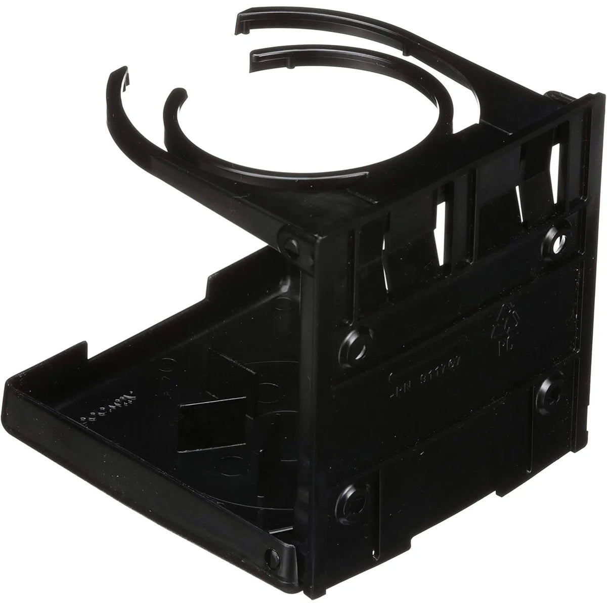 Attwood Marine Fold-Up Drink Holder, Dual Ring, Polycarbonate, 7/8 in Closed Depth — Quality Boat Parts