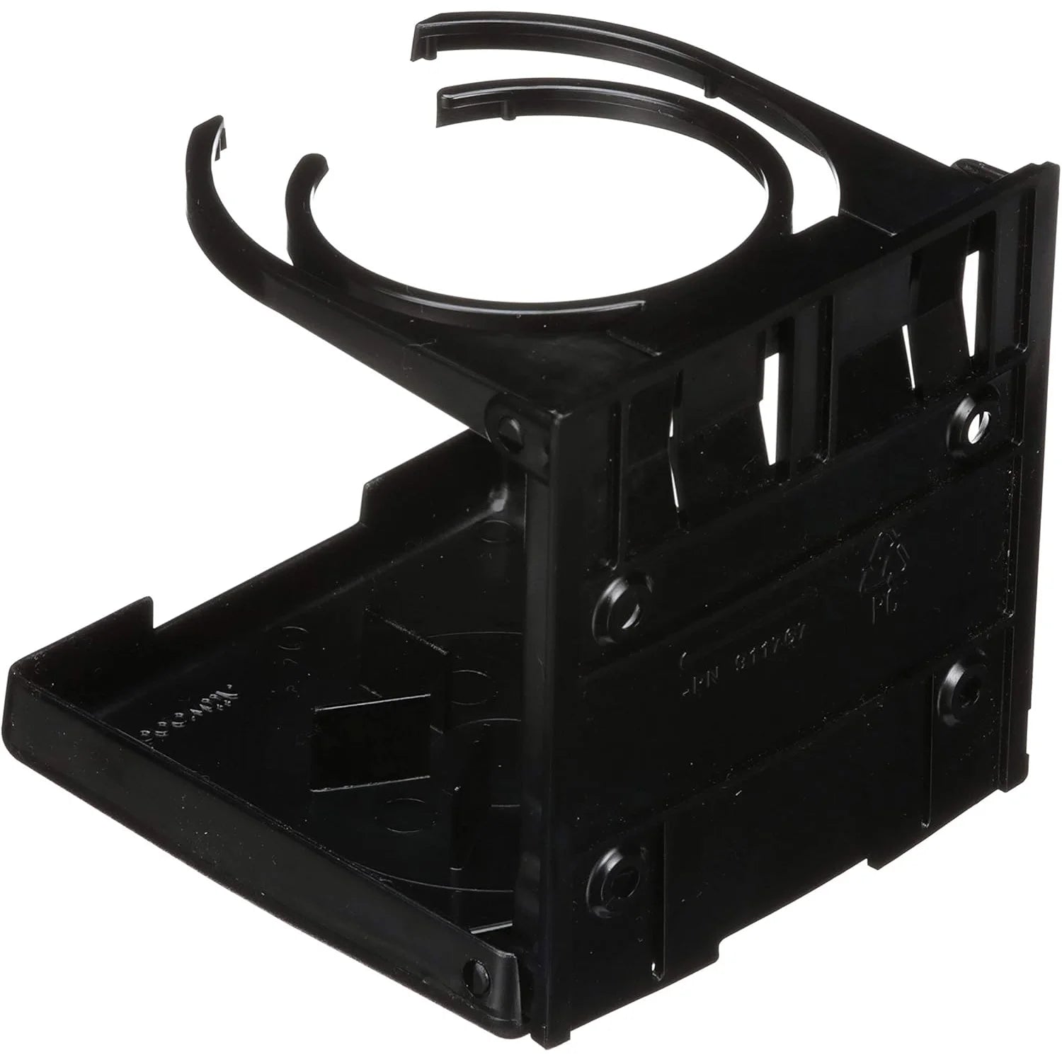 Attwood Marine Fold-Up Drink Holder, Dual Ring, Polycarbonate, 7/8 in Closed Depth — Quality Boat Parts