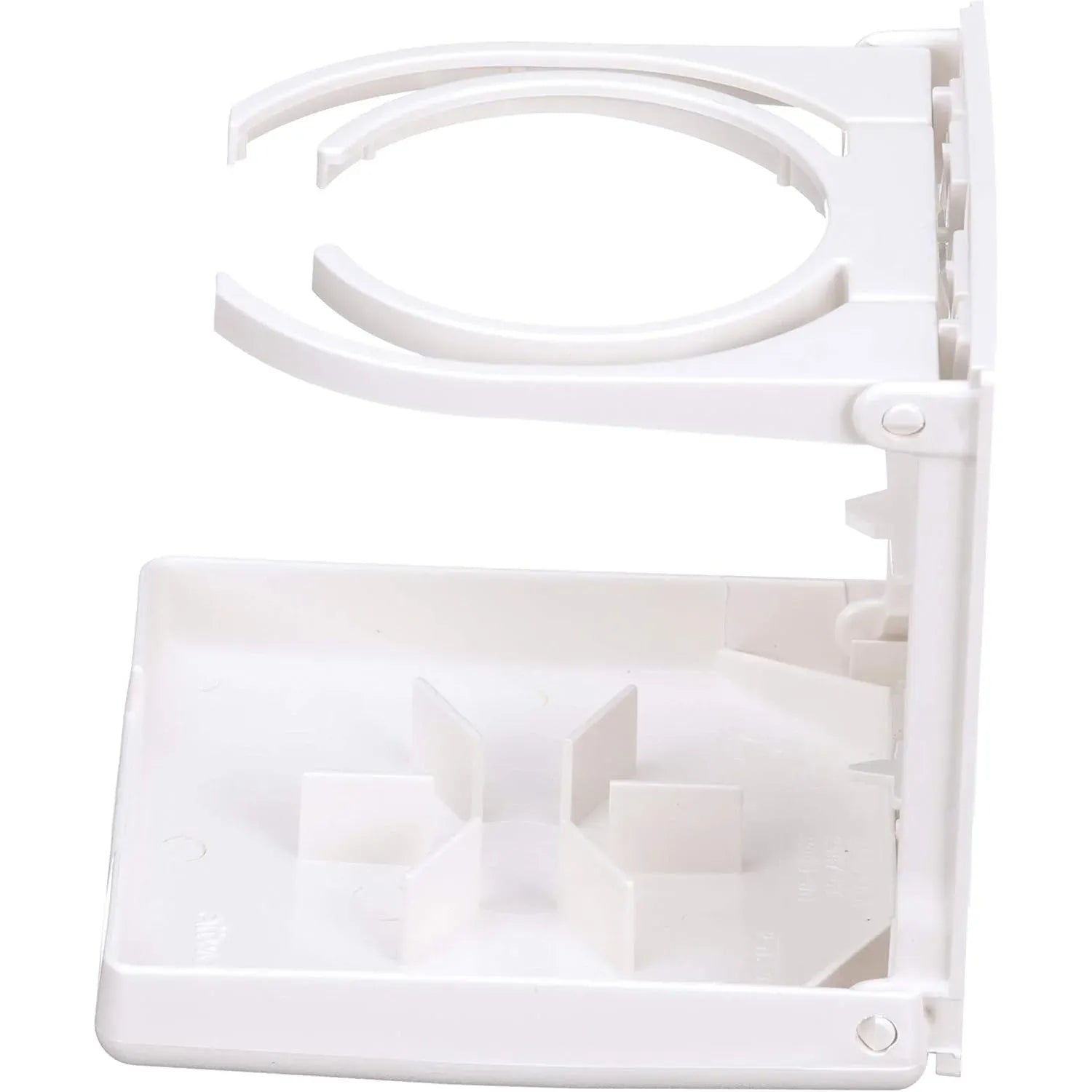 Attwood Marine Fold-Up Drink Holder, Dual Ring, Polycarbonate, 7/8 in Closed Depth — Quality Boat Parts