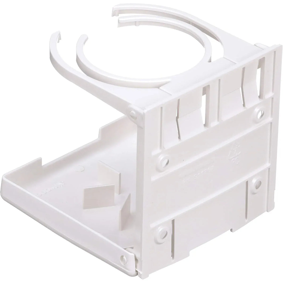 Attwood Marine Fold-Up Drink Holder, Dual Ring, Polycarbonate, 7/8 in Closed Depth — Quality Boat Parts