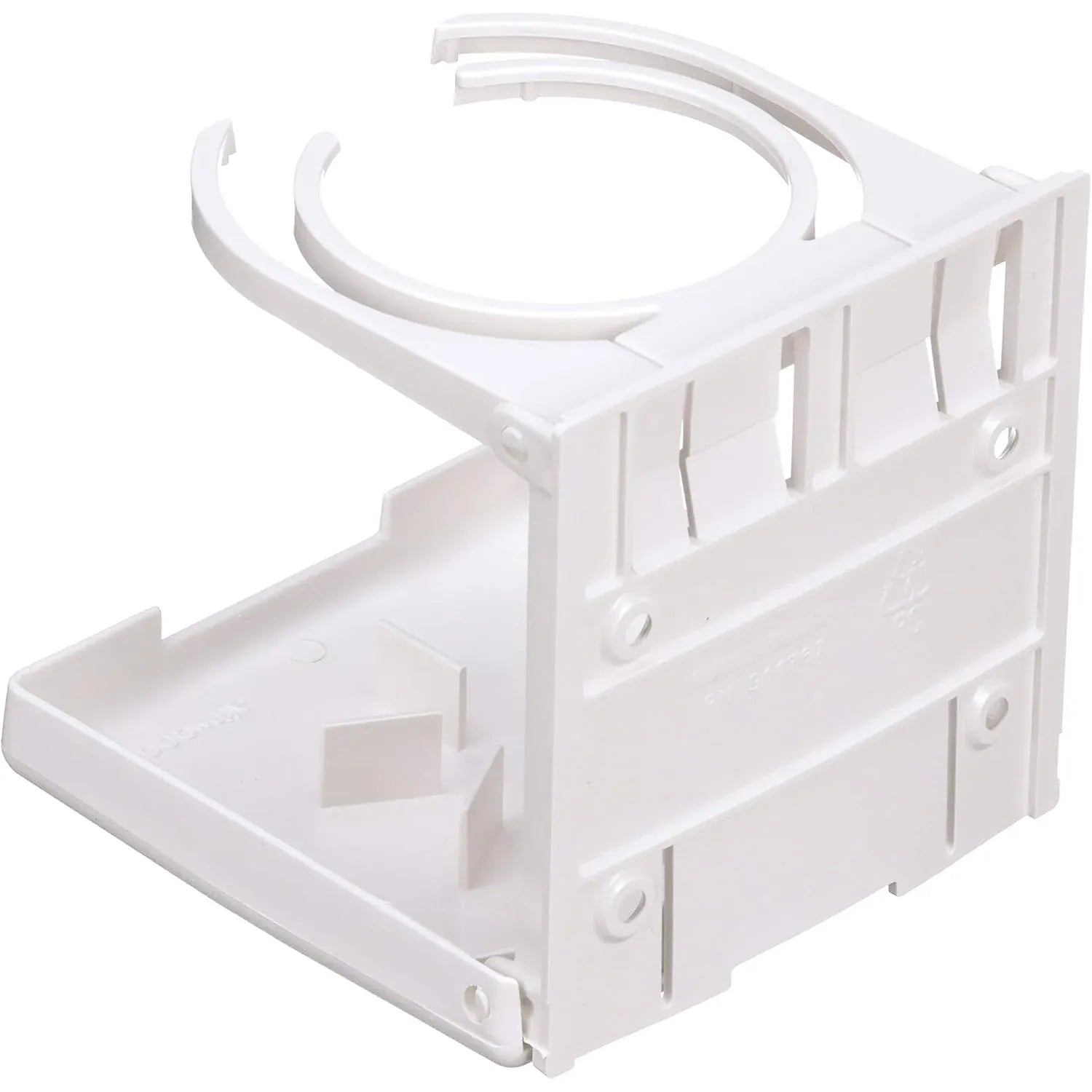Attwood Marine Fold-Up Drink Holder, Dual Ring, Polycarbonate, 7/8 in Closed Depth — Quality Boat Parts