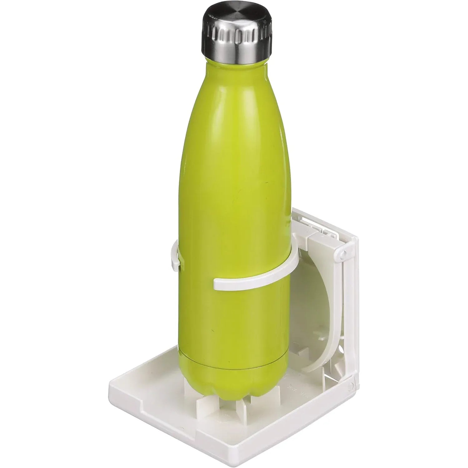 Attwood Marine Fold-Up Drink Holder, Dual Ring, Polycarbonate, 7/8 in Closed Depth — Quality Boat Parts
