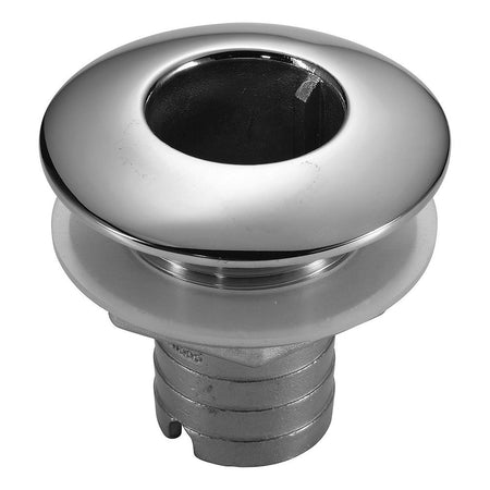 Attwood Marine Short Straight Barbed Thru-Hull Fitting, 316 Stainless Steel — Quality Boat Parts