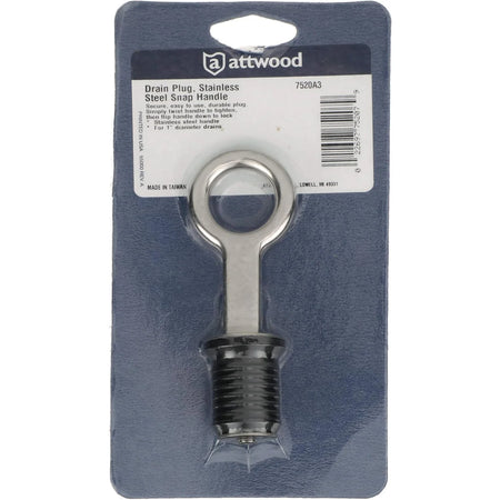 Attwood Marine Snap-Handle Drain Plug, For 1 in Drains — Quality Boat Parts