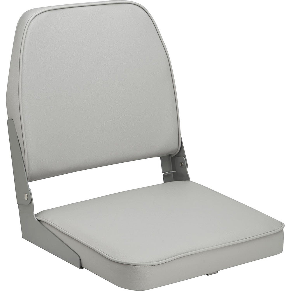Attwood Marine Swivl-Eze Low Back Padded Flip Seat, 15 x 16 x 16 in, ABYC B, UV and Mildew-Resistant Vinyl — Quality Boat Parts