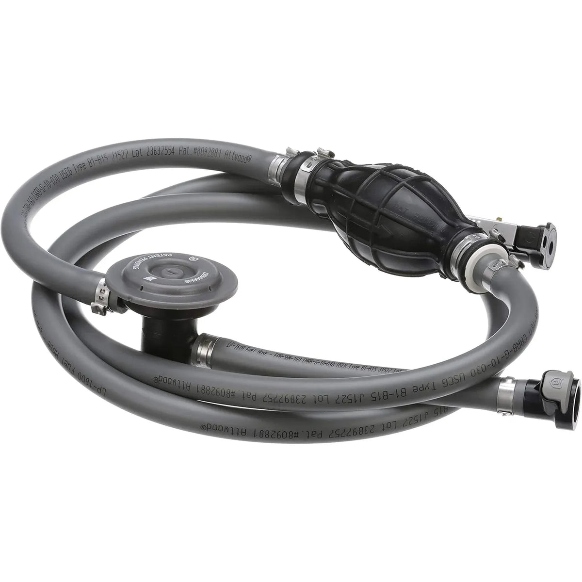 Attwood Marine Mercury Fuel Line Kit, 3/8 in x 6 ft, Universal Sprayless Connector — Quality Boat Parts