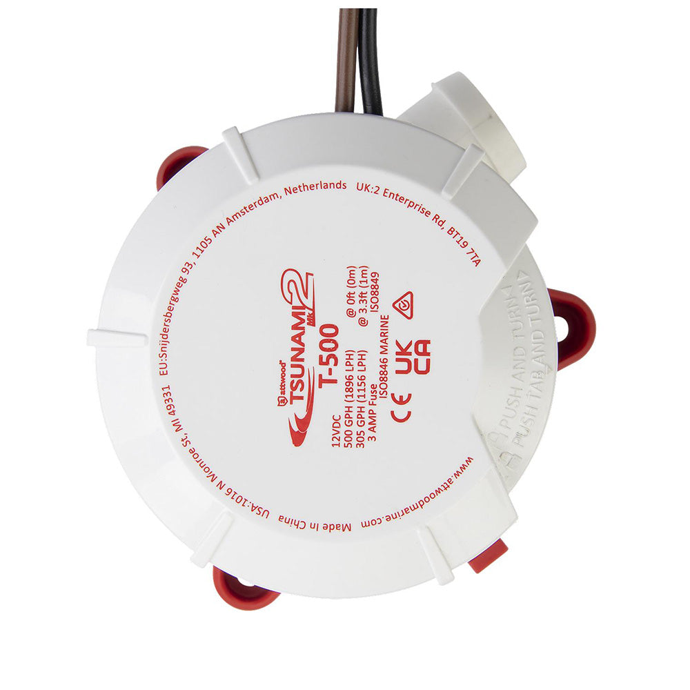 Attwood Marine Tsunami MK2 Manual Bilge Pump, X-Air Impeller, 90° Rotatable Outlet — Quality Boat Parts