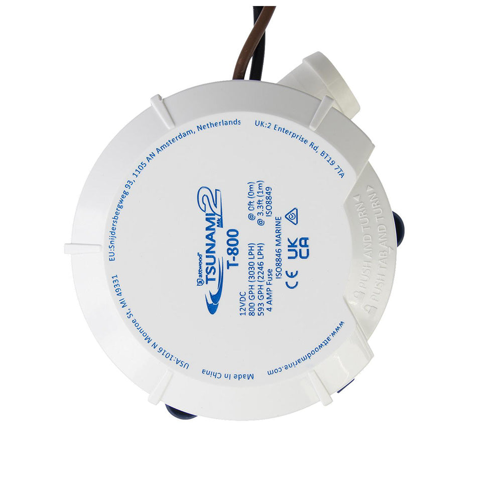 Attwood Marine Tsunami MK2 Manual Bilge Pump, X-Air Impeller, 90° Rotatable Outlet — Quality Boat Parts