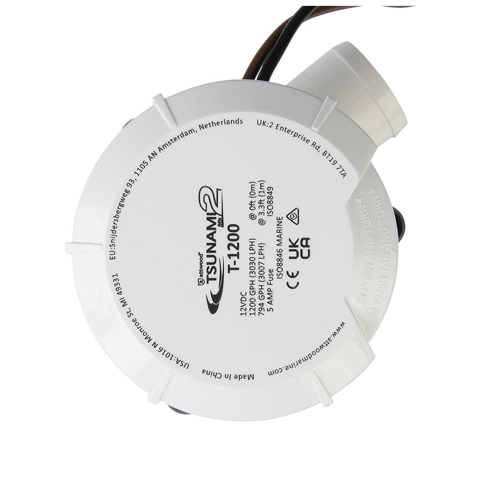 Attwood Marine Tsunami MK2 Manual Bilge Pump, X-Air Impeller, 90° Rotatable Outlet — Quality Boat Parts