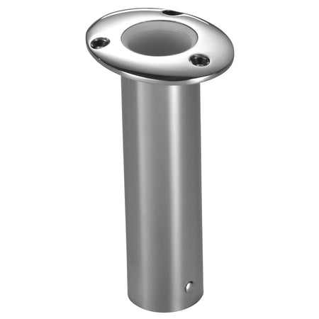 Attwood Marine Standard Series Flush Mount Rod Holder, 2 in Diameter, 7.5 in Length, Polished SS316 — Quality Boat Parts