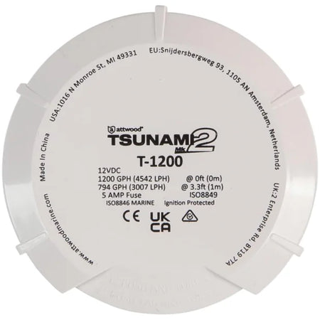 Attwood Marine Tsunami MK2 Replacement Motor Cartridge, For 56 Series Bilge and Aerator Pumps, 12V, X-Air Impeller — Quality Boat Parts