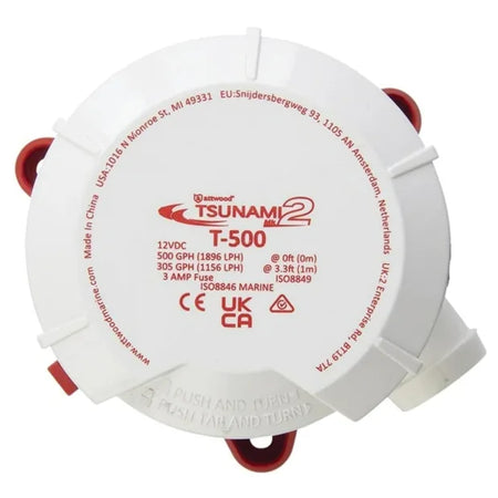 Attwood Marine Tsunami MK2 Replacement Motor Cartridge, For 56 Series Bilge and Aerator Pumps, 12V, X-Air Impeller — Quality Boat Parts