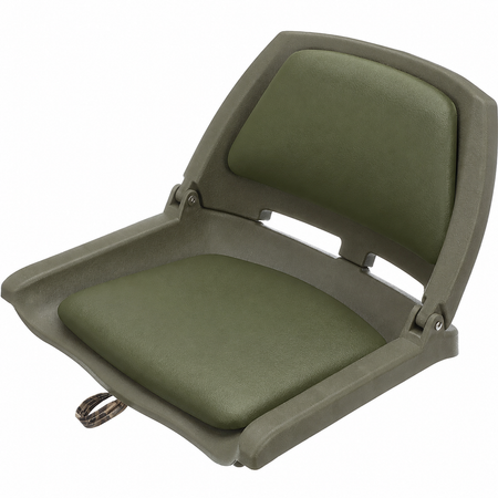 Attwood Marine Swivl-Eze Padded Flip Boat Seat, 20 x 17 x 12 in, ABYC B — Quality Boat Parts