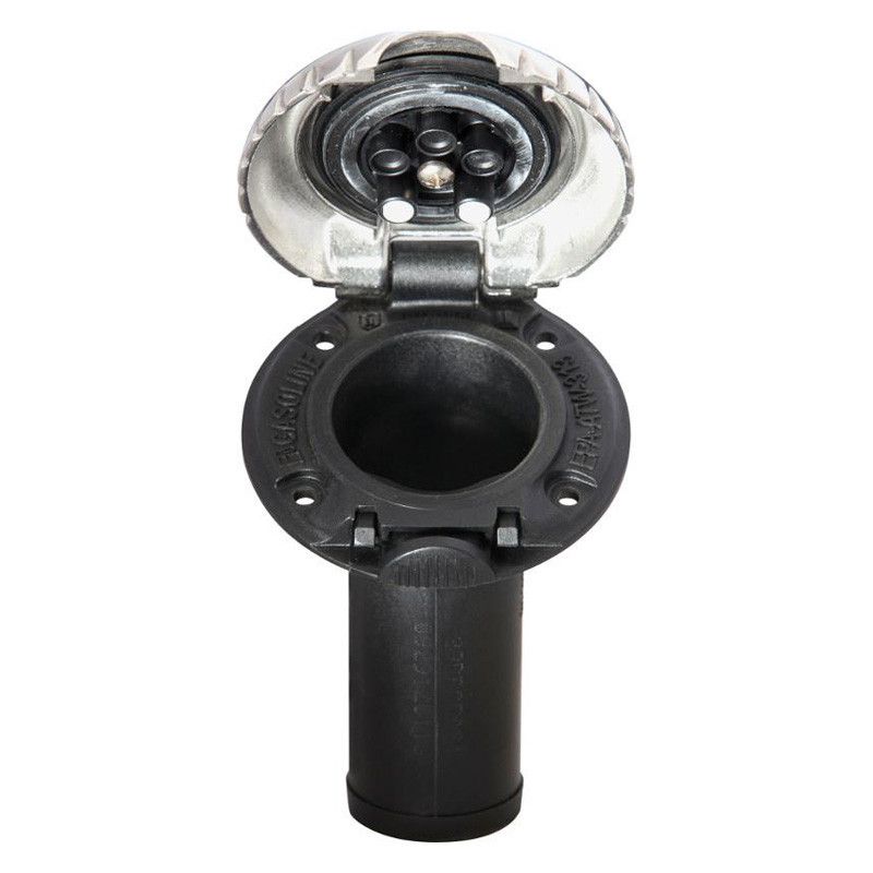 Attwood Marine Deck Fill for Carbon Canister System, 1-1/2 in Hose, EPA/CARB, Dual 1 PSI Relief Valves, 4-18 GPM Auto Shutoff — Quality Boat Parts