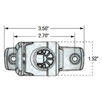 Attwood Marine All-Round Fold-Down Navigation Light, 12V, 2NM, 360 Degree, Incandescent, Anti-Glare Lens, USCG Certified — Quality Boat Parts