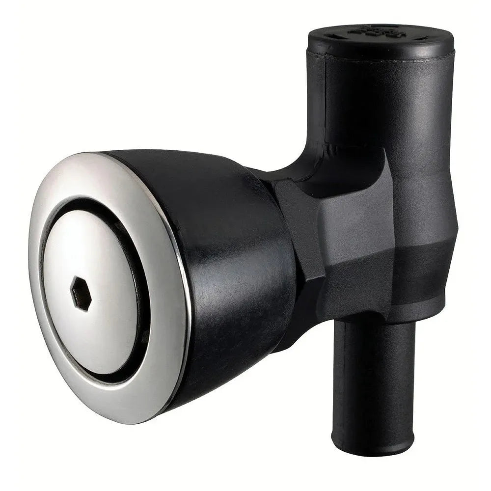 Attwood Marine 90° P-Trap Fuel Tank Vent, Flush Mount, 5/8 in I.D. Hose, 1-3/8 in Install Hole, ABYC Standard — Quality Boat Parts