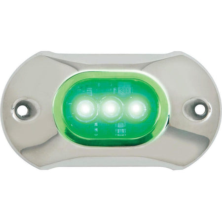 Attwood Marine LightArmor HP Series Underwater LED Light, 4 in, 800 lm, Surface Mount, 3 LED, SS316 Cover — Quality Boat Parts