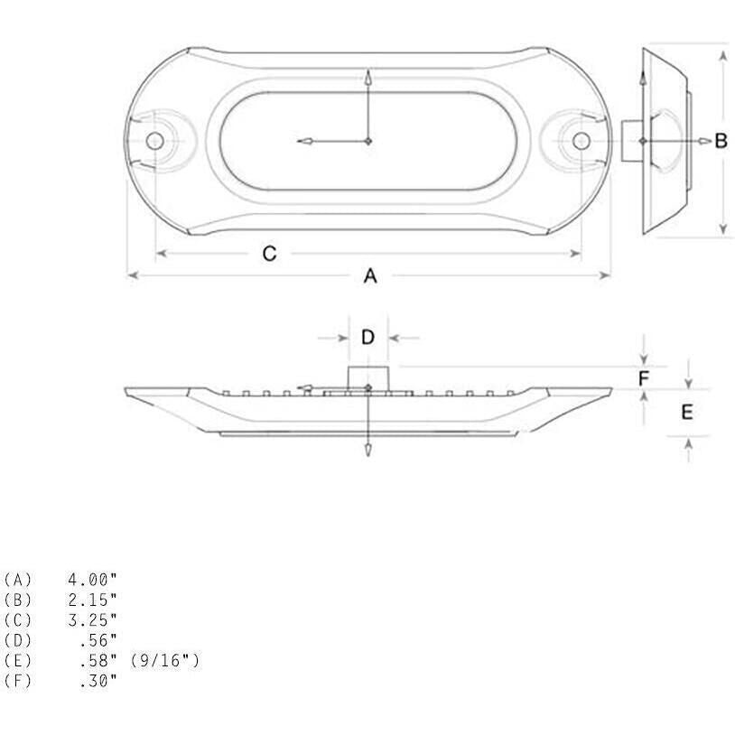 Attwood Marine LightArmor HP Series Underwater LED Light, 4 in, 800 lm, Surface Mount, 3 LED, SS316 Cover — Quality Boat Parts