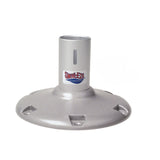 Attwood Marine 238 Series Fixed Height Bell Seat Pedestal, 2-3/8 in Tube, Hard-Anodized Aluminum — Quality Boat Parts