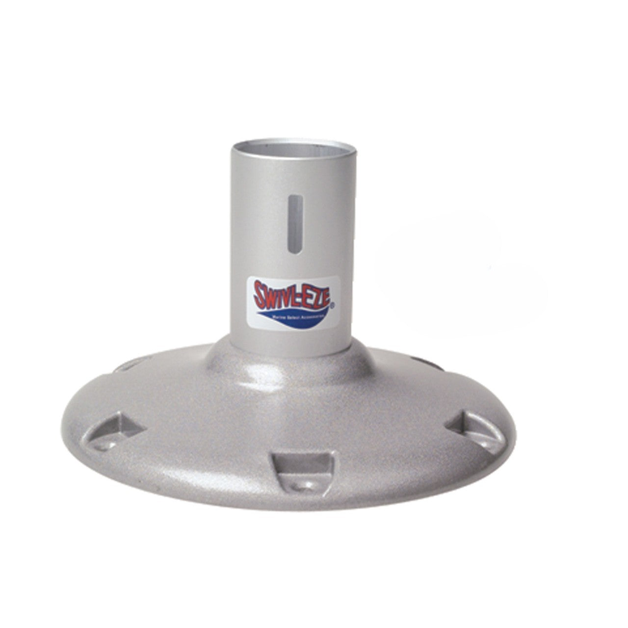 Attwood Marine 238 Series Fixed Height Bell Seat Pedestal, 2-3/8 in Tube, Hard-Anodized Aluminum — Quality Boat Parts