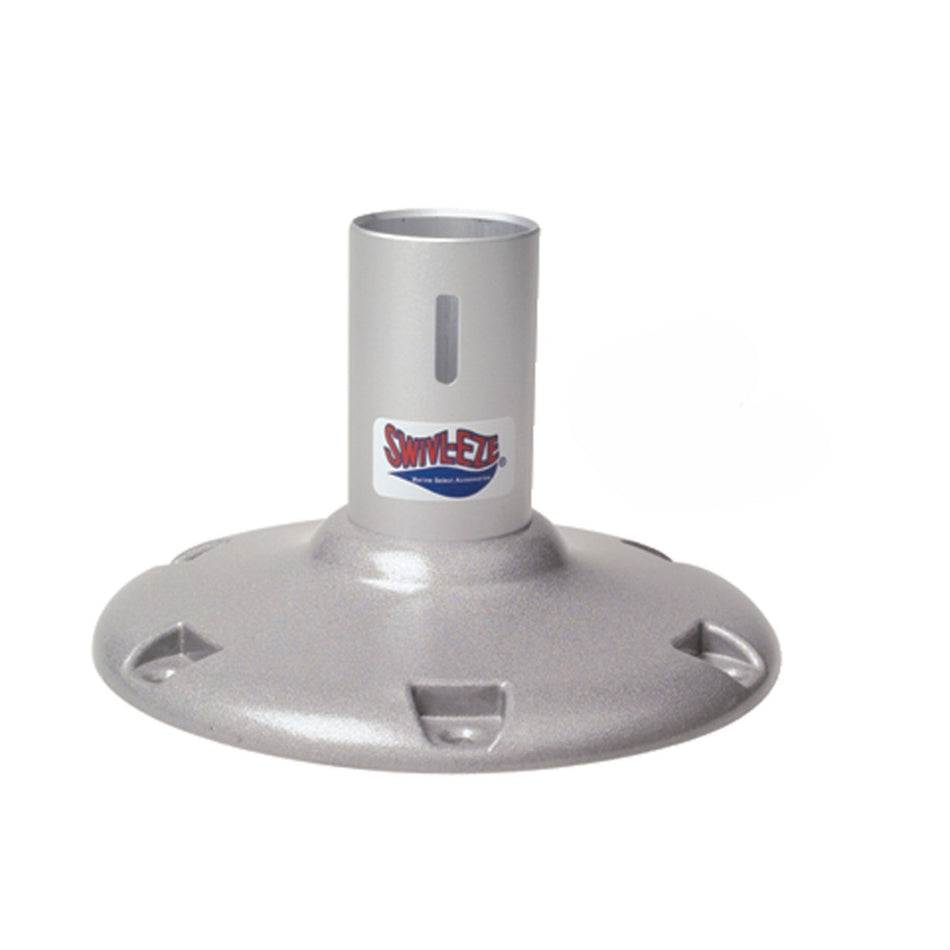 Attwood Marine 238 Series Fixed Height Bell Seat Pedestal, 2-3/8 in Tube, Hard-Anodized Aluminum — Quality Boat Parts