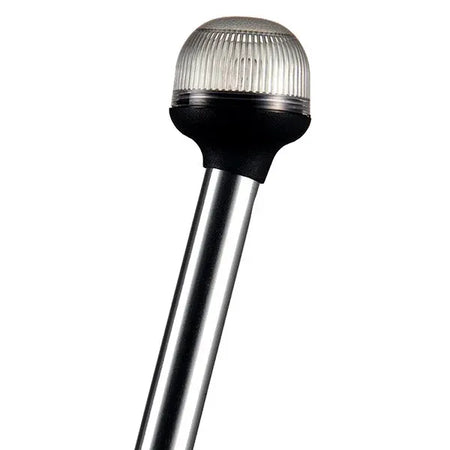 Attwood Marine Incandescent All-Round Pole Light, Articulating Anti-Glare Head, 2 NM Visibility, 2-Pin Locking Collar — Quality Boat Parts