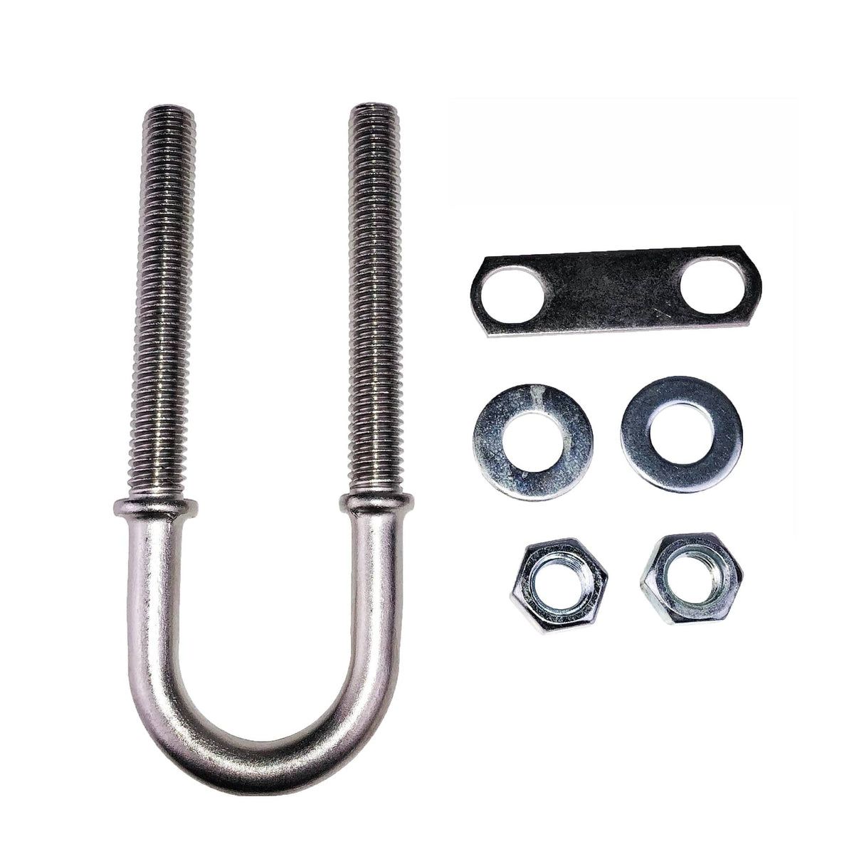 Attwood Marine Bow Eye U-Bolt, Stainless Steel, Plated Nuts and Washers — Quality Boat Parts