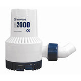 Attwood Marine HD2000 Heavy-Duty Bilge Pump, 2000 GPH, 1-1/8 in Port, Anti-Airlock Nozzle — Quality Boat Parts
