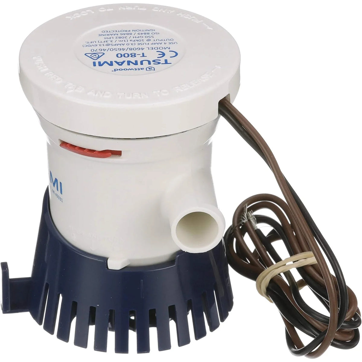 Attwood Marine Tsunami Mk2 Manual Bilge Pump, X-Air Impeller, 90-Degree Rotatable Outlet — Quality Boat Parts