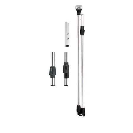 Attwood Marine LightArmor LED All-Round Folding Pole Light, 2-Pin Standard Pole, 10.5-14.4V DC, 2-Mile 360° Visibility — Quality Boat Parts