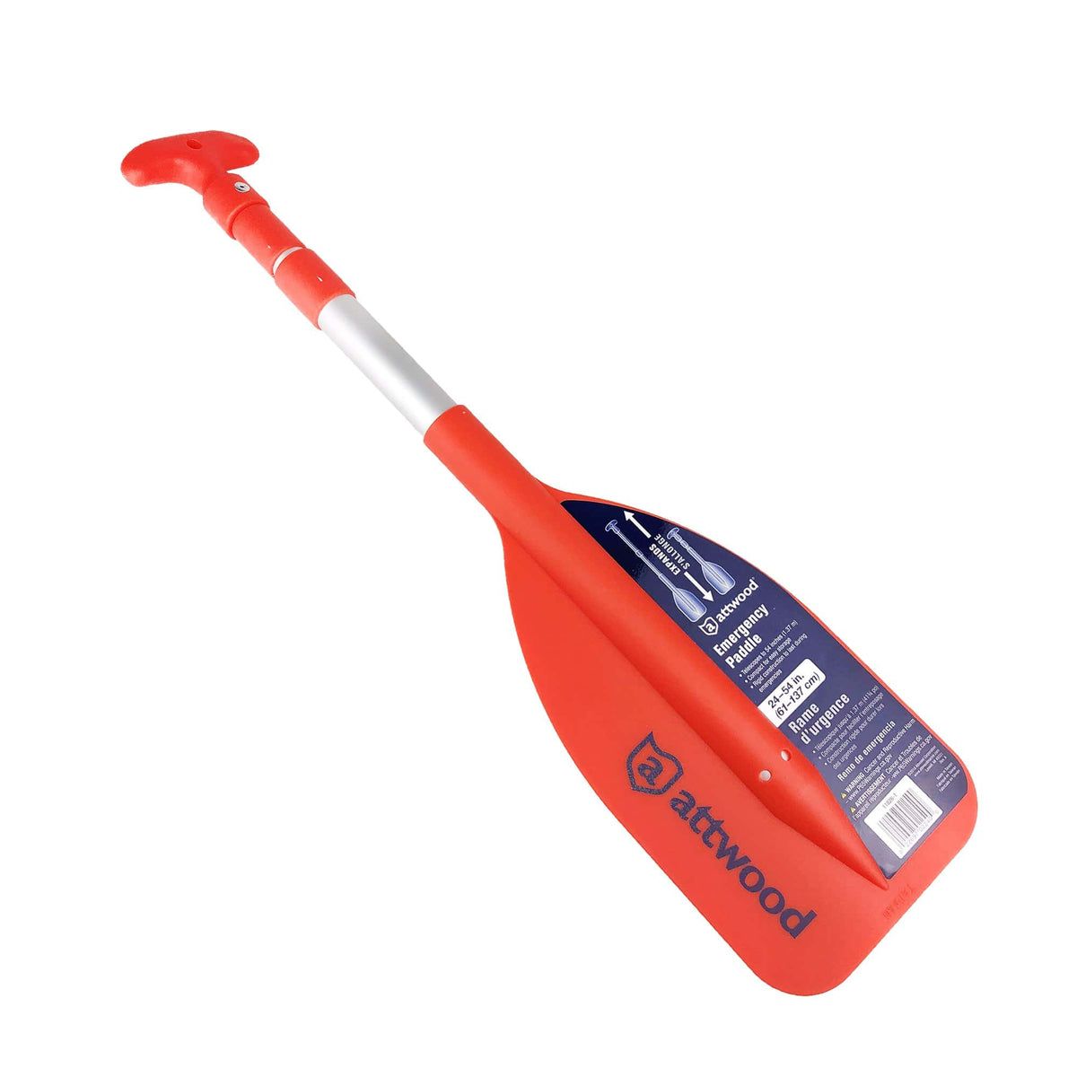 Attwood Marine Telescoping Paddle, High-Impact Plastic Blade, Aluminum Pole — Quality Boat Parts