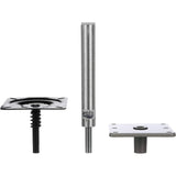 Attwood Marine Lock'N-Pin 3/4 in Pedestal Kit, 11 in Post, 7 x 7 in Base Plate — Quality Boat Parts