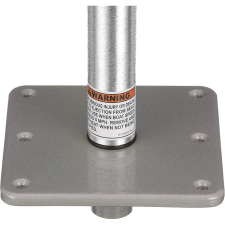 Attwood Marine Lock'N-Pin 3/4 in Pedestal Kit, 11 in Post, 7 x 7 in Base Plate — Quality Boat Parts