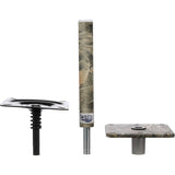 Attwood Marine Lock'N-Pin 3/4 in Pedestal Kit, 11 in Post, 7 x 7 in Base Plate — Quality Boat Parts