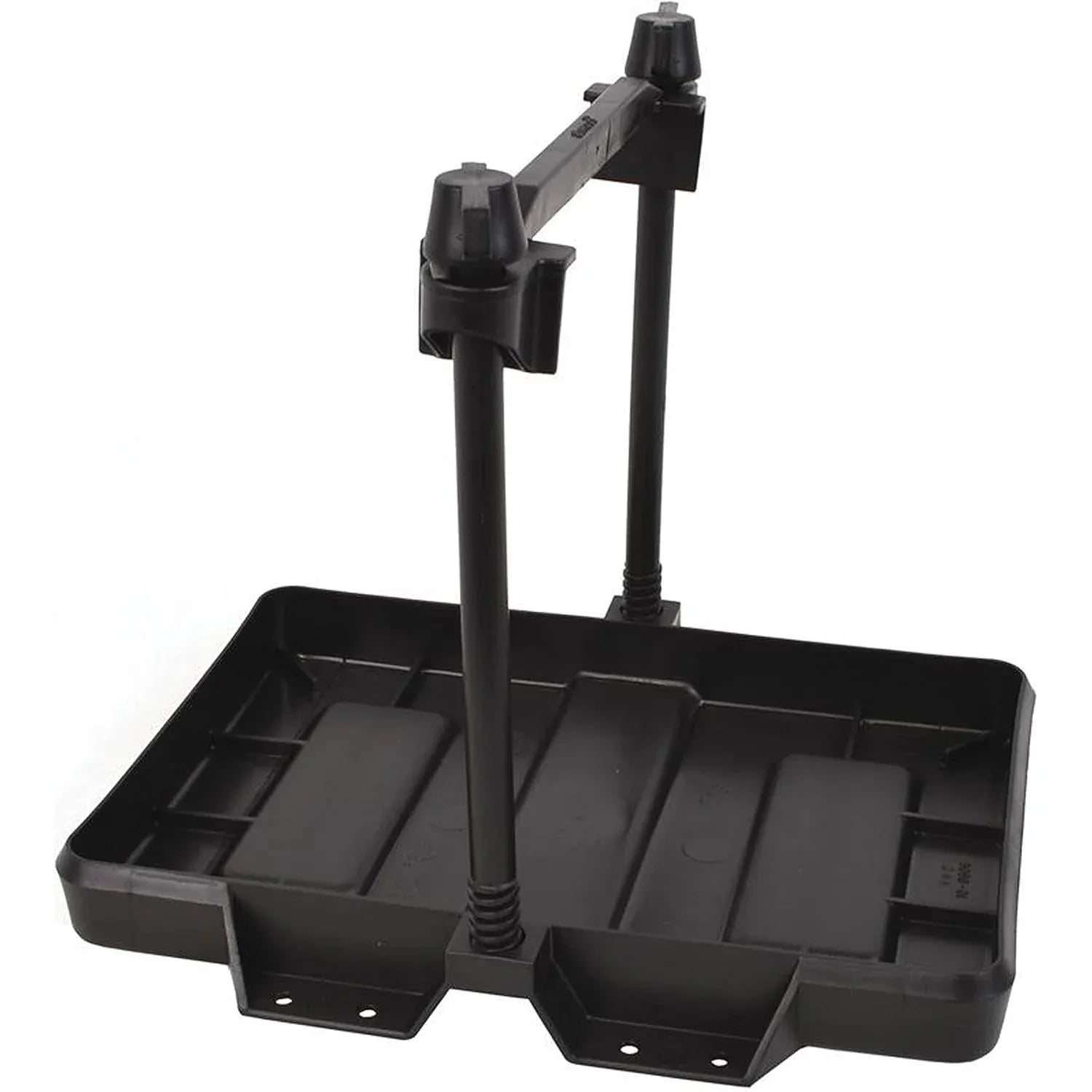 Attwood Marine Low Profile Adjustable Battery Tray, Black Plastic, ABYC E-10 — Quality Boat Parts