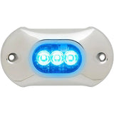 Attwood Marine LightArmor HPX LED Underwater Light, Blue Light, 12V/24V, Surface Mount — Quality Boat Parts