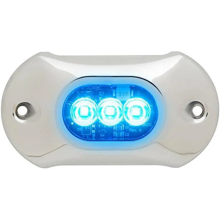Attwood Marine LightArmor HPX LED Underwater Light, Blue Light, 12V/24V, Surface Mount — Quality Boat Parts